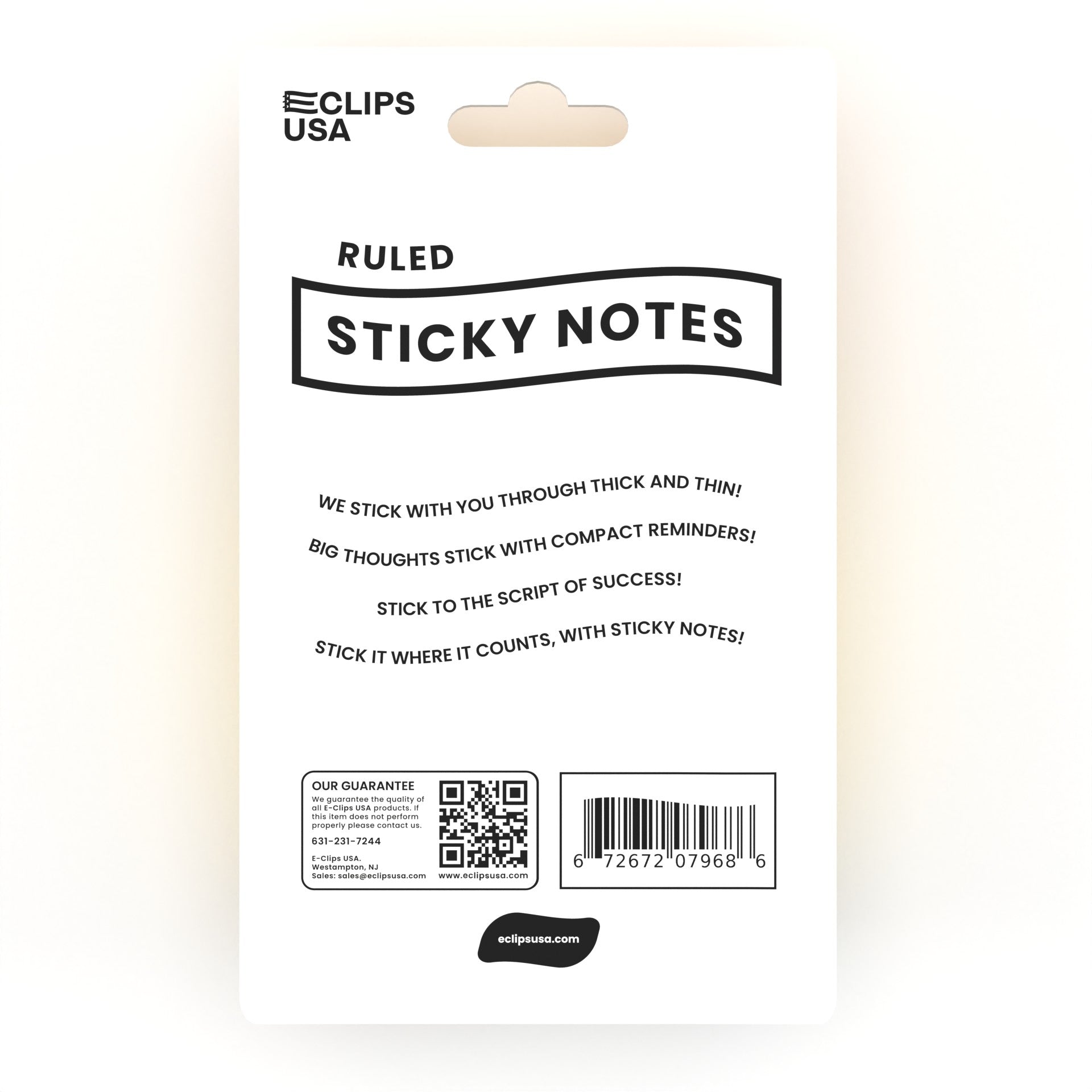 Wholesale Yellow Sticky Notes - Ruled 3" x 3" Pad - 3 Pads Per Pack - Bulk Case of 48 Packs
