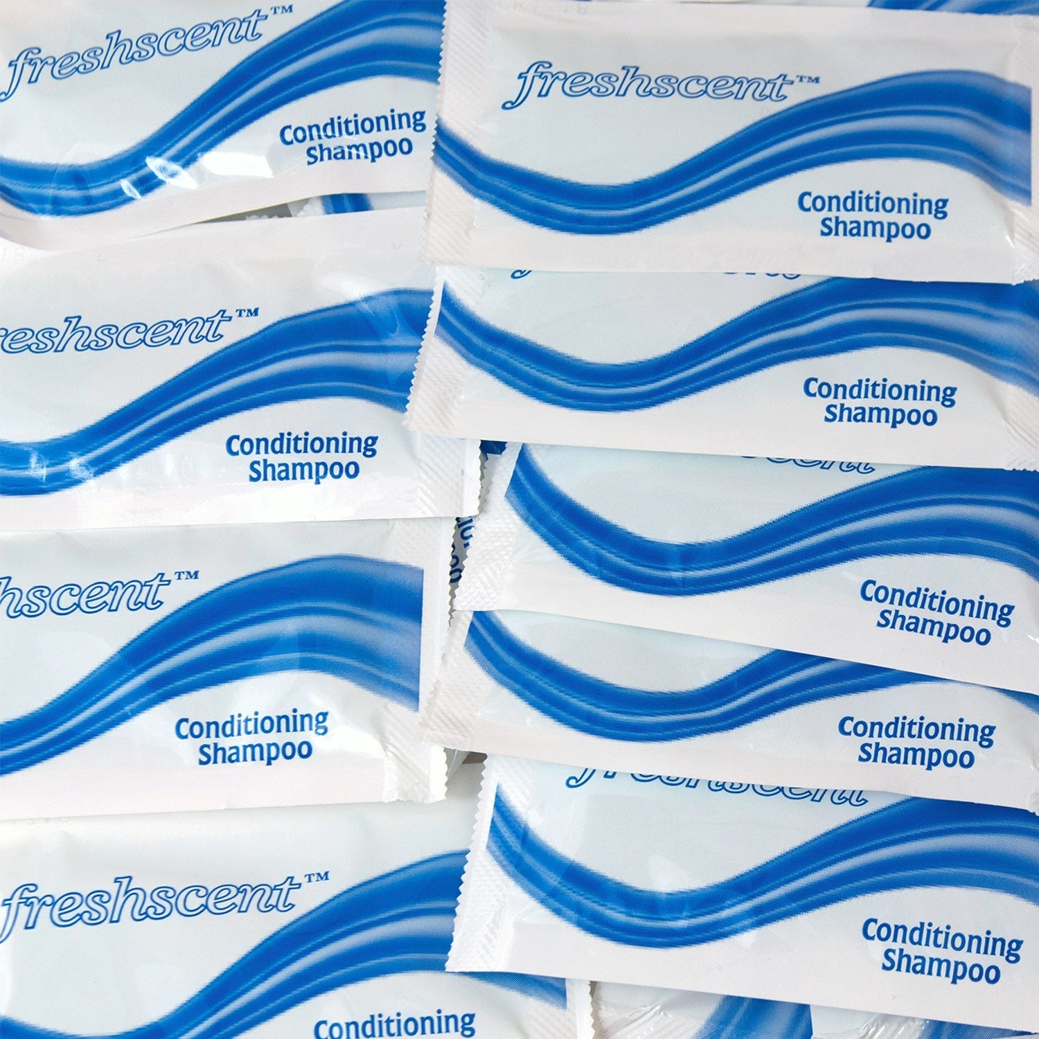 Freshscent .34 oz Conditioning Bulk Shampoo - Wholesale Case 1000 Pieces Hotel Toiletries - PKS-1000