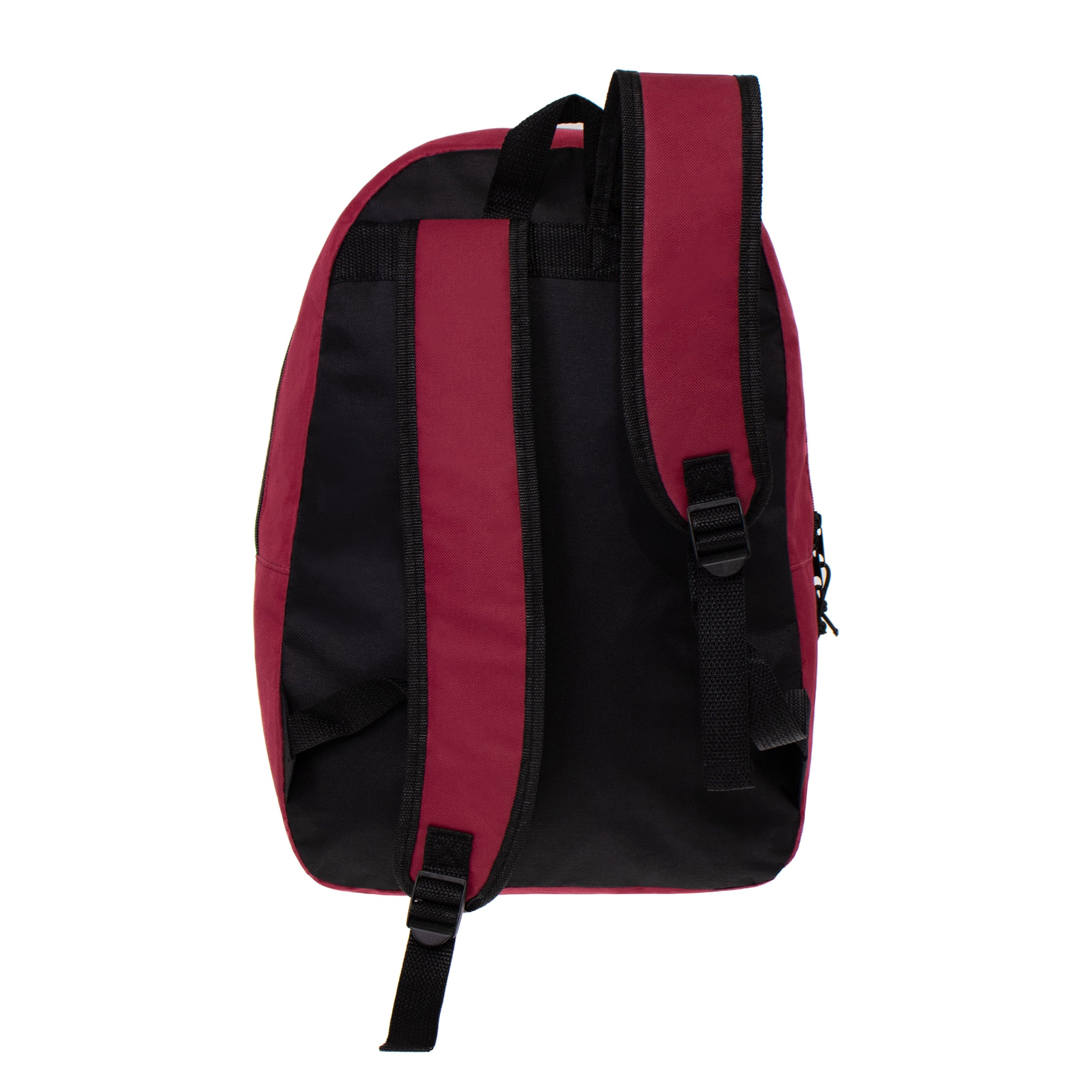 17" Kids Basic Wholesale Backpack in Dark Red - Bulk Case of 24 Backpacks