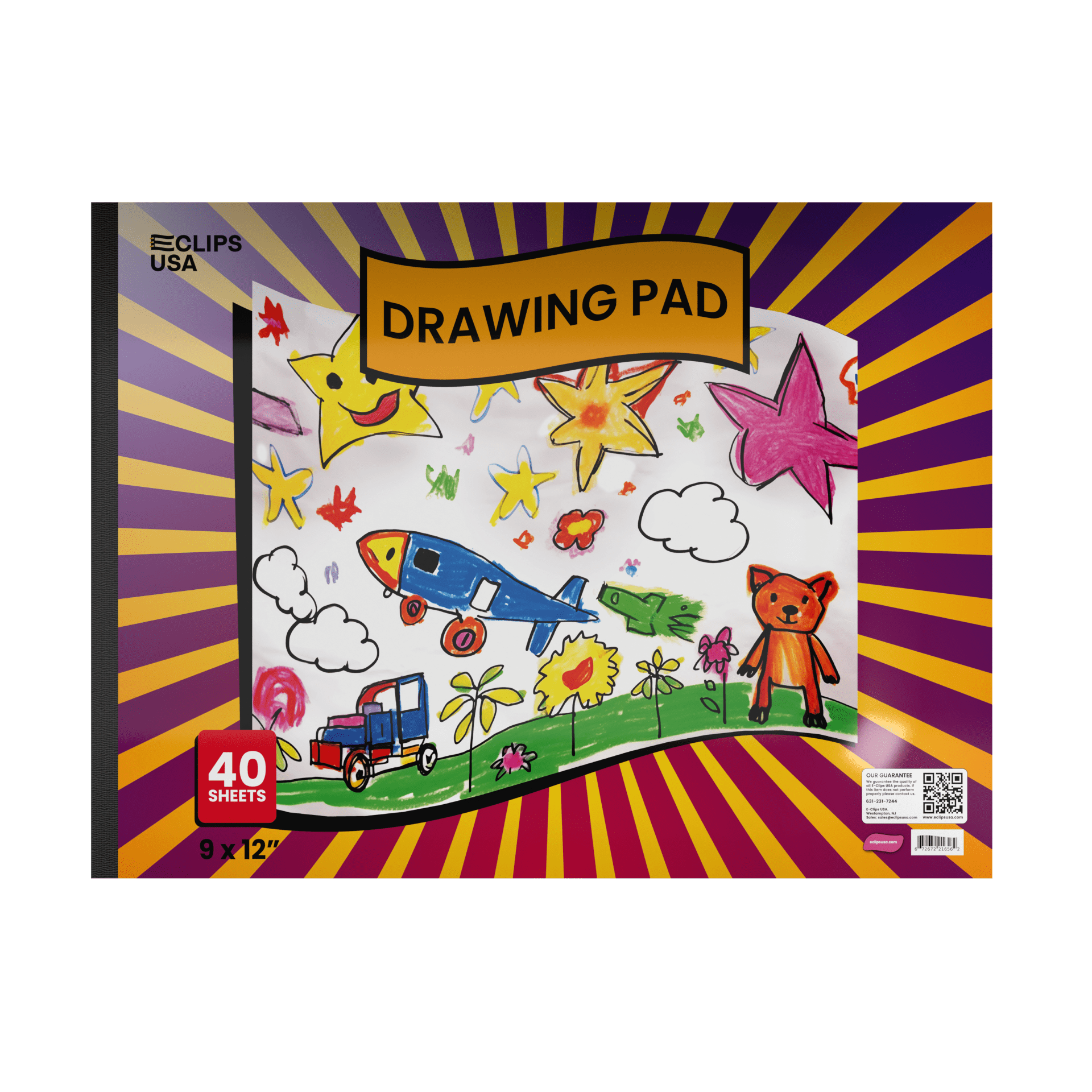 Drawing Pad - 9 X 12 Inches, 40 White Sheets