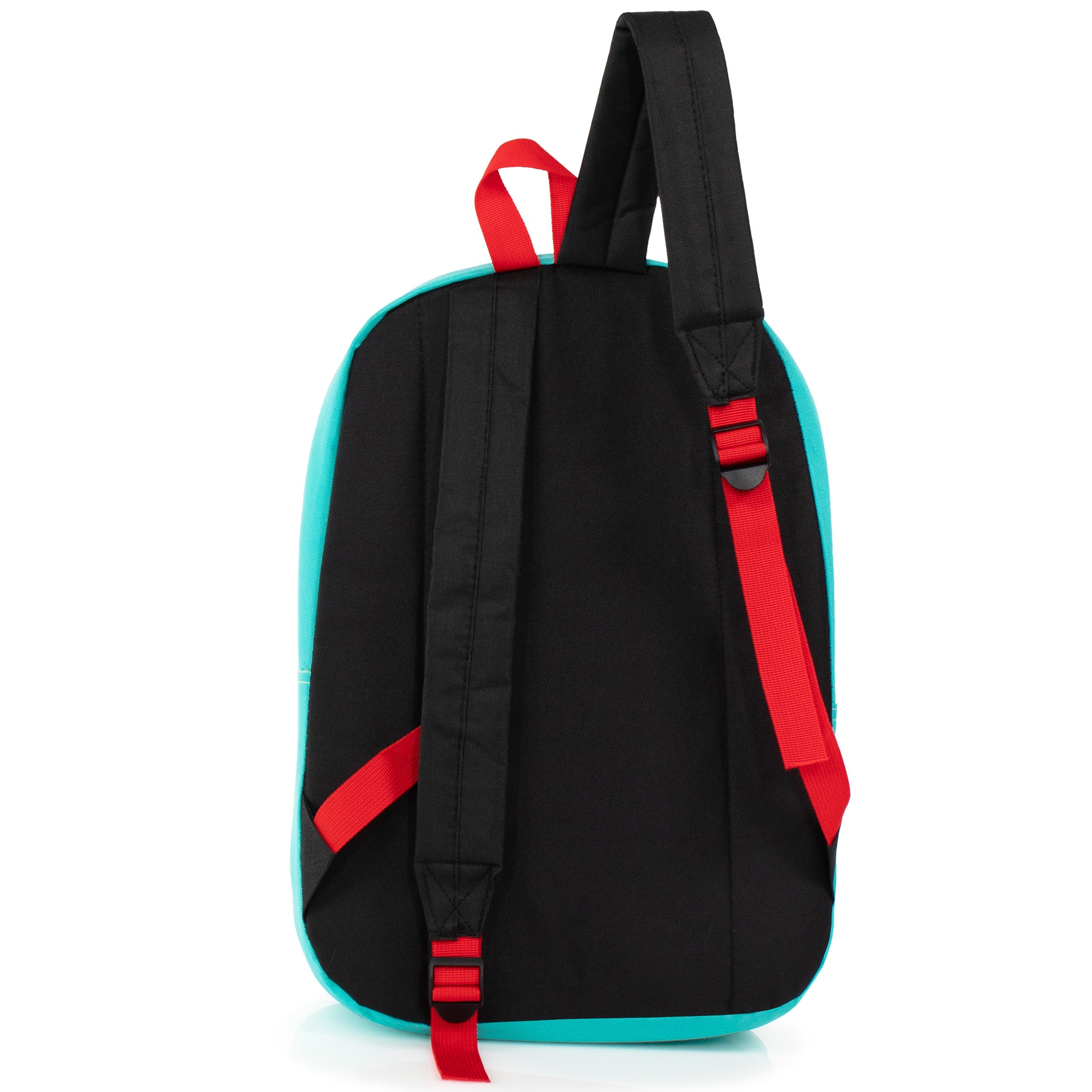 17" Multi Color Basic Wholesale Backpacks - Diamond Patch & Padded Back - Bulk Case of 24