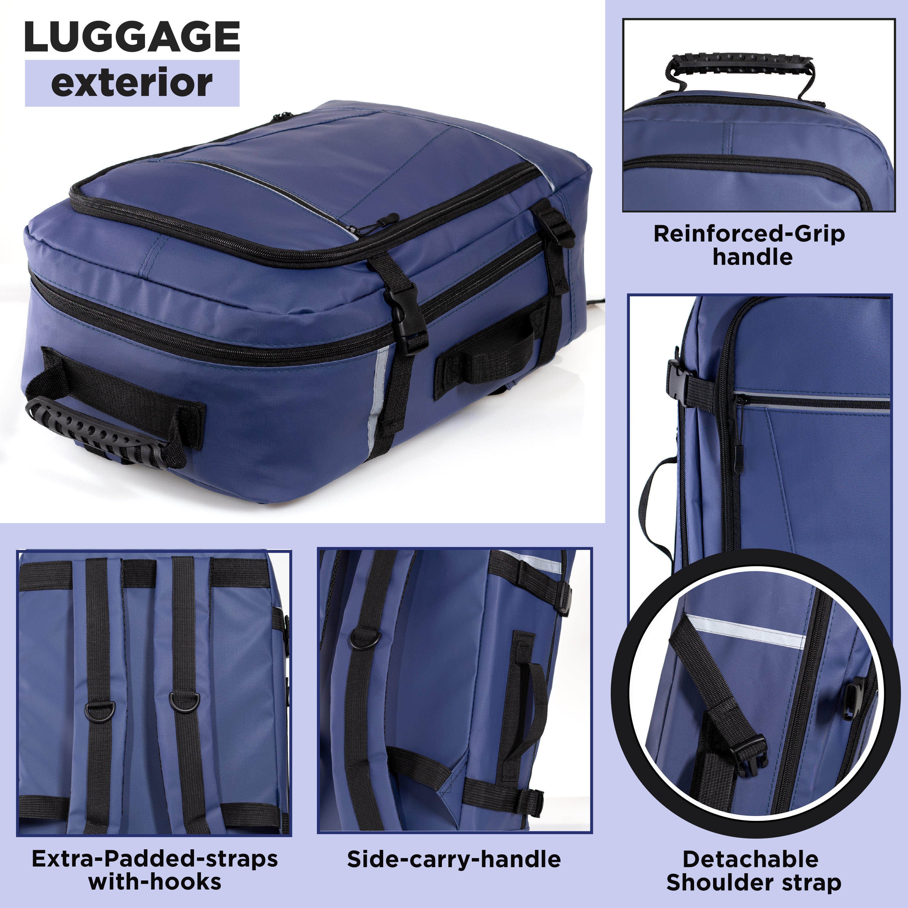 12 Travel 18" Backpacks, 12 Winter Item Sets & Your Choice of 12 Bulk Hygiene Kits - Wholesale Homeless Care Package