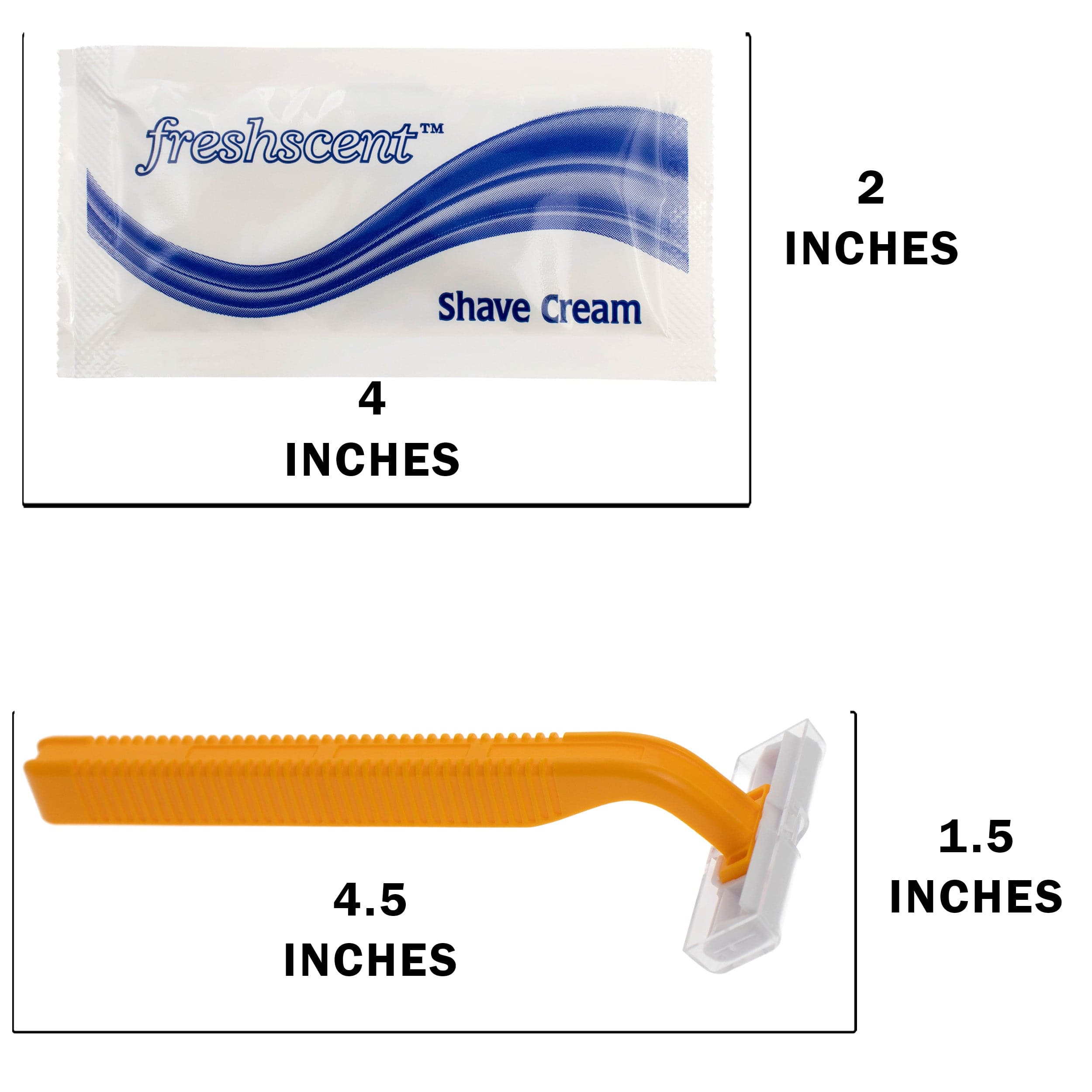 10 Piece Deluxe Wholesale Hygiene Kits - Travel Toiletry Supplies - Bulk Case of 48