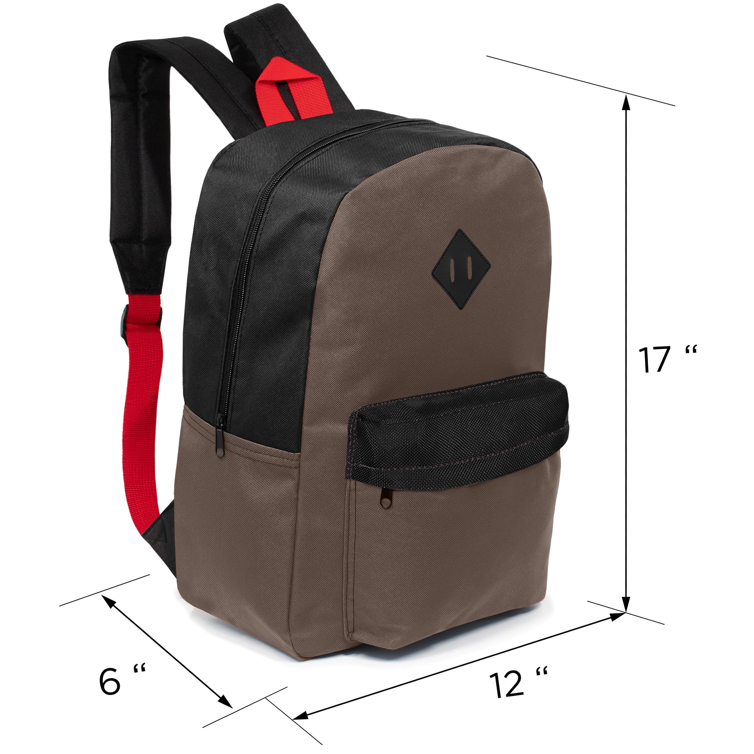 12 Wholesale 17" Padded Backpacks in Assorted Prints & 12 Bulk School Supply Kits of Your Choice