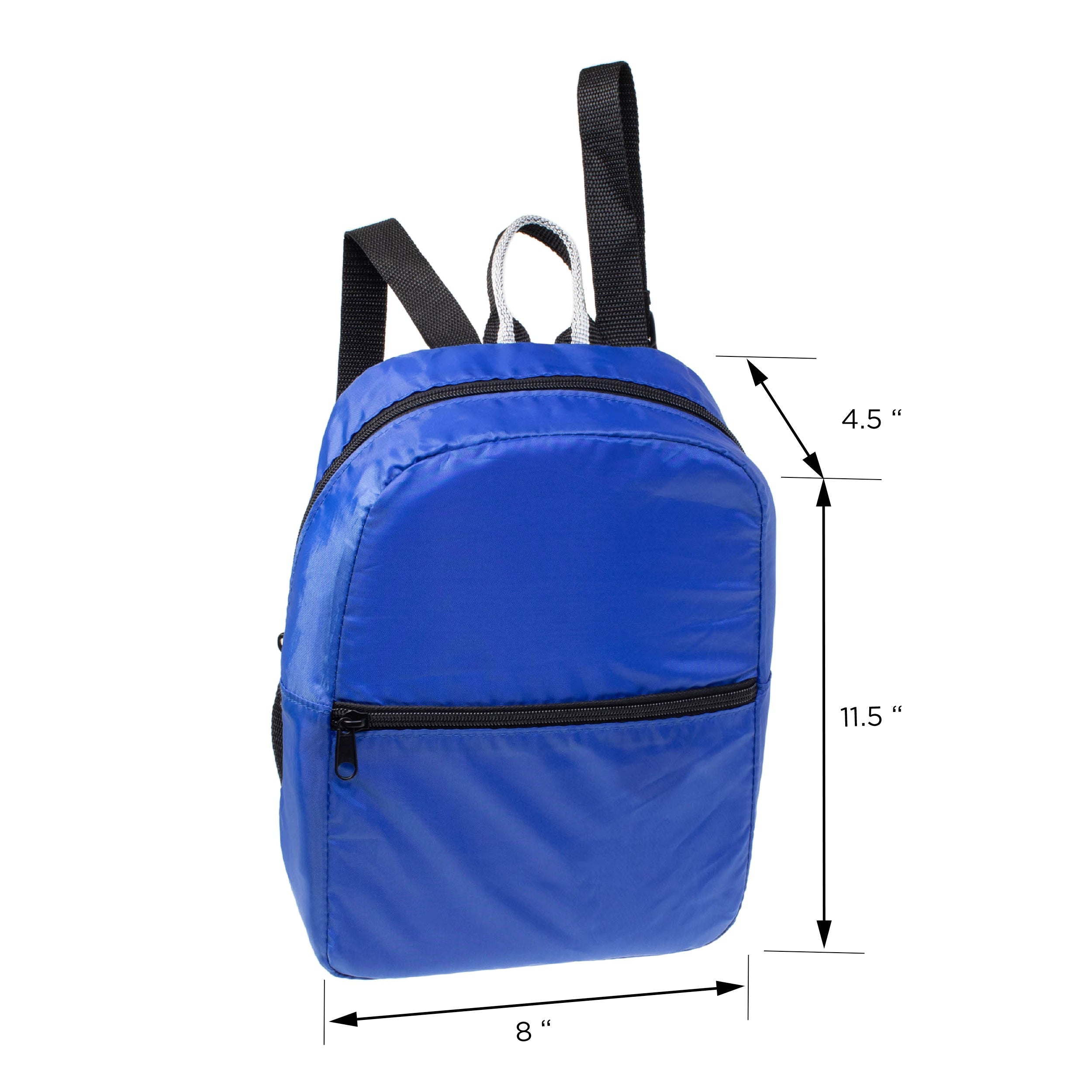 11.5" Wholesale Foldable Lightweight Waterproof Travel Backpack - Case of 100 Bookbags