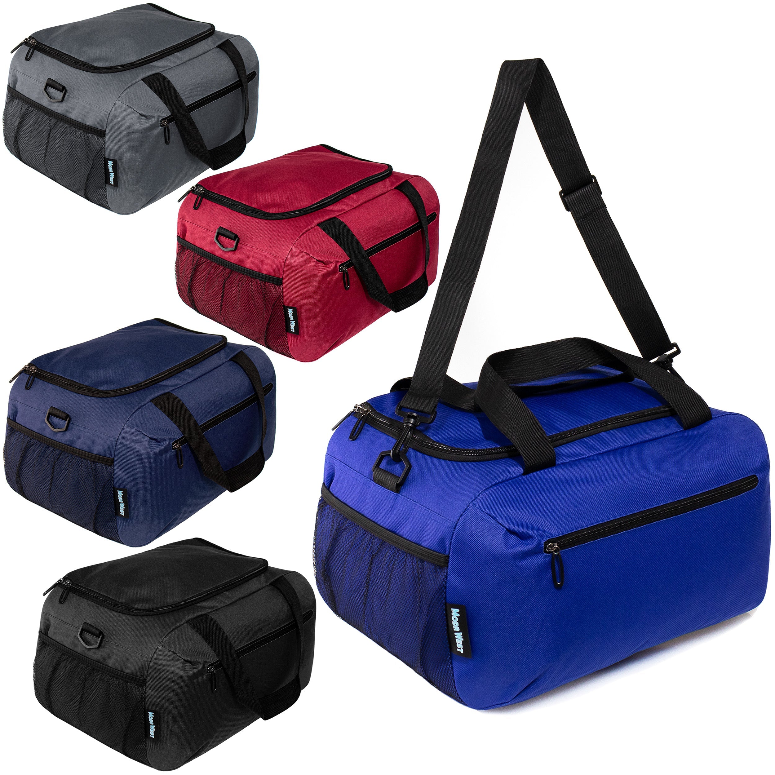 24" Wholesale Duffle Bag in 5 Assorted Colors - Bulk Case of 12