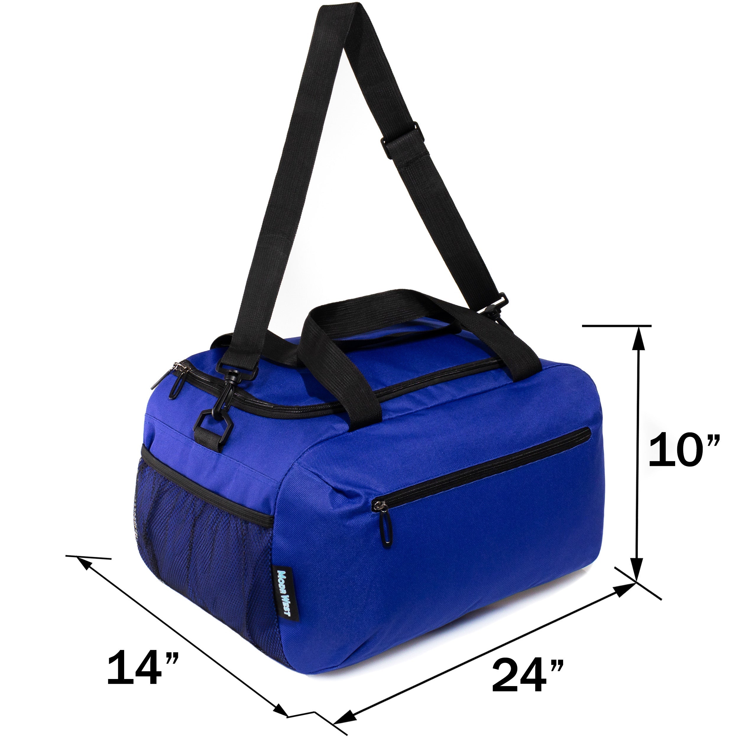 24" Wholesale Duffle Bag in 5 Assorted Colors - Bulk Case of 12