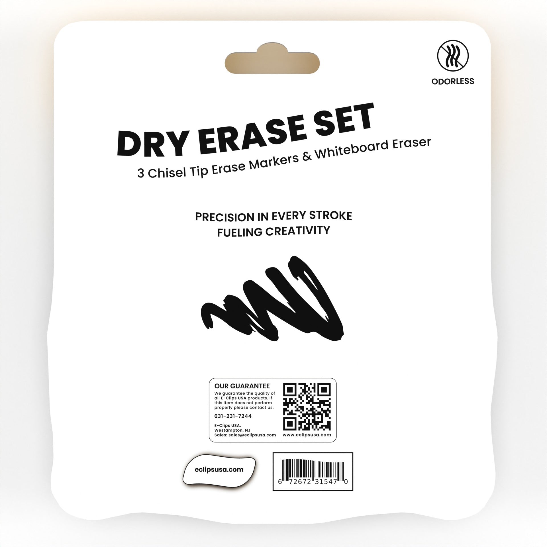 Wholesale Dry Erase Marker Set - Set Of 3  Chisel-Tip Markers With Eraser in Black - Bulk Case of 40 Sets