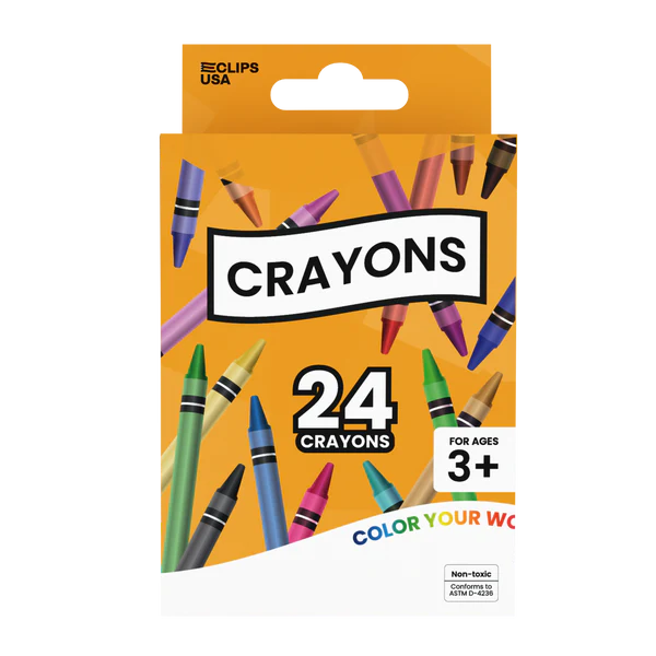 Standard Crayons - 24-count, Assorted Classic Colors