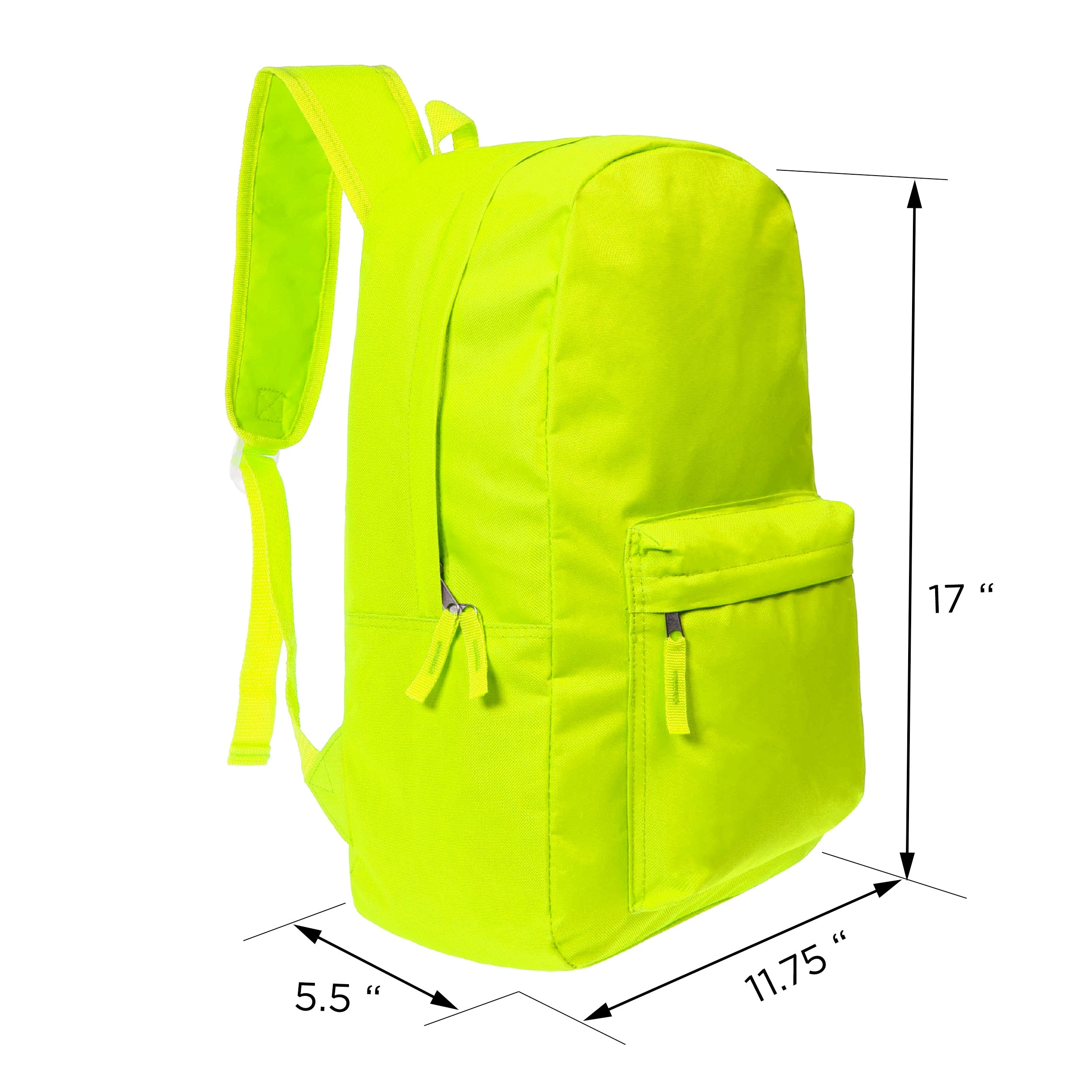 12 Wholesale Backpacks in 6 Bright Colors & 12 Bulk School Supply Kits of Your Choice