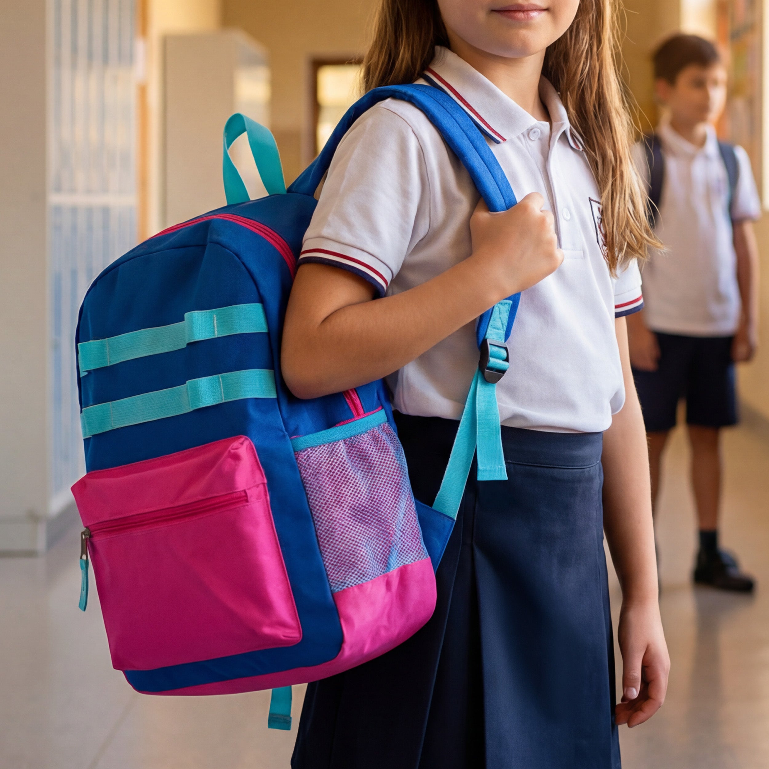 12 Wholesale 17" Backpacks in 12 Assorted Colors and Prints & 12 Bulk School Supply Kits of Your Choice