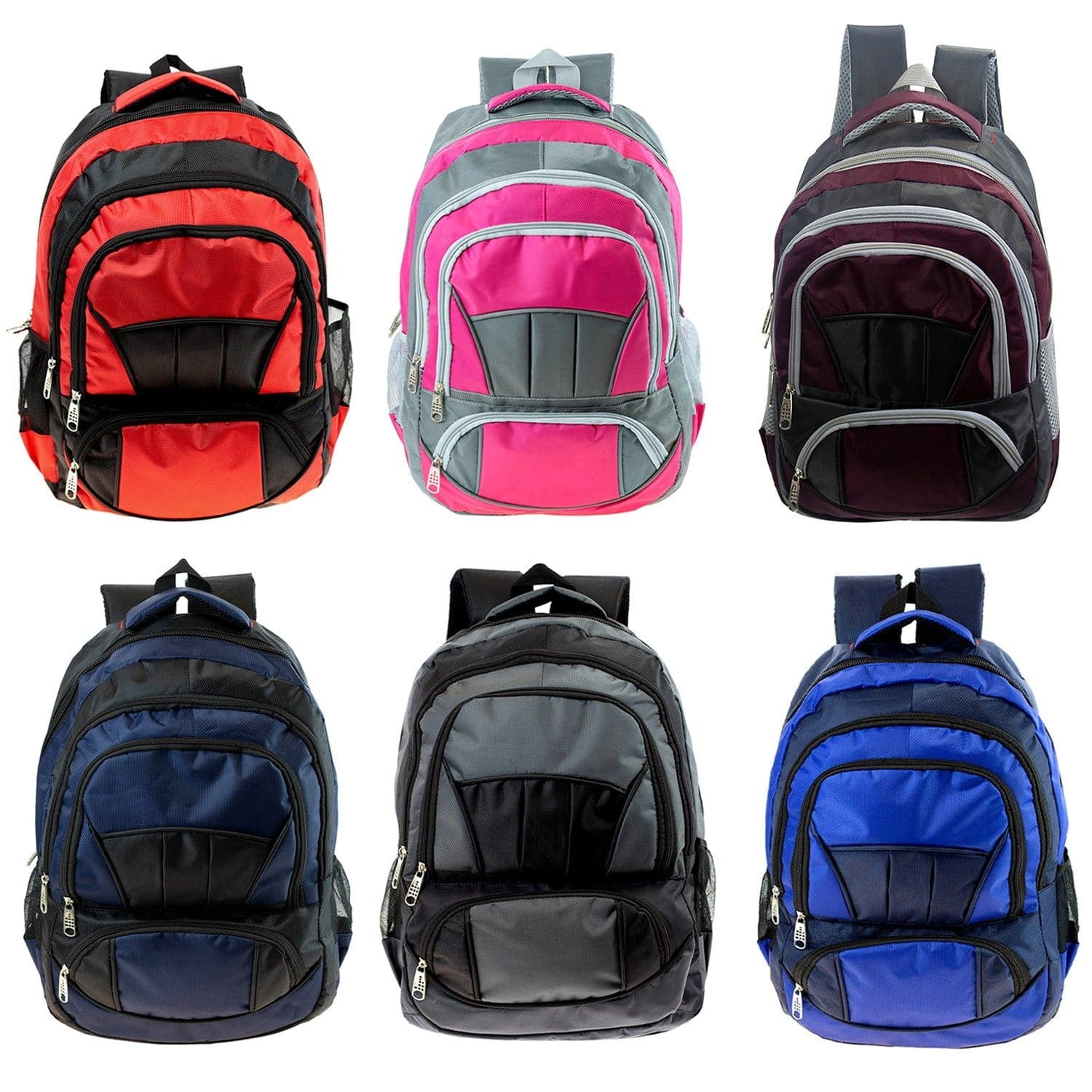 12 Premium 16" Backpacks & Your Choice of 12 Bulk Winter Item Sets - Wholesale Care Package: Homeless, Emergency, Charity