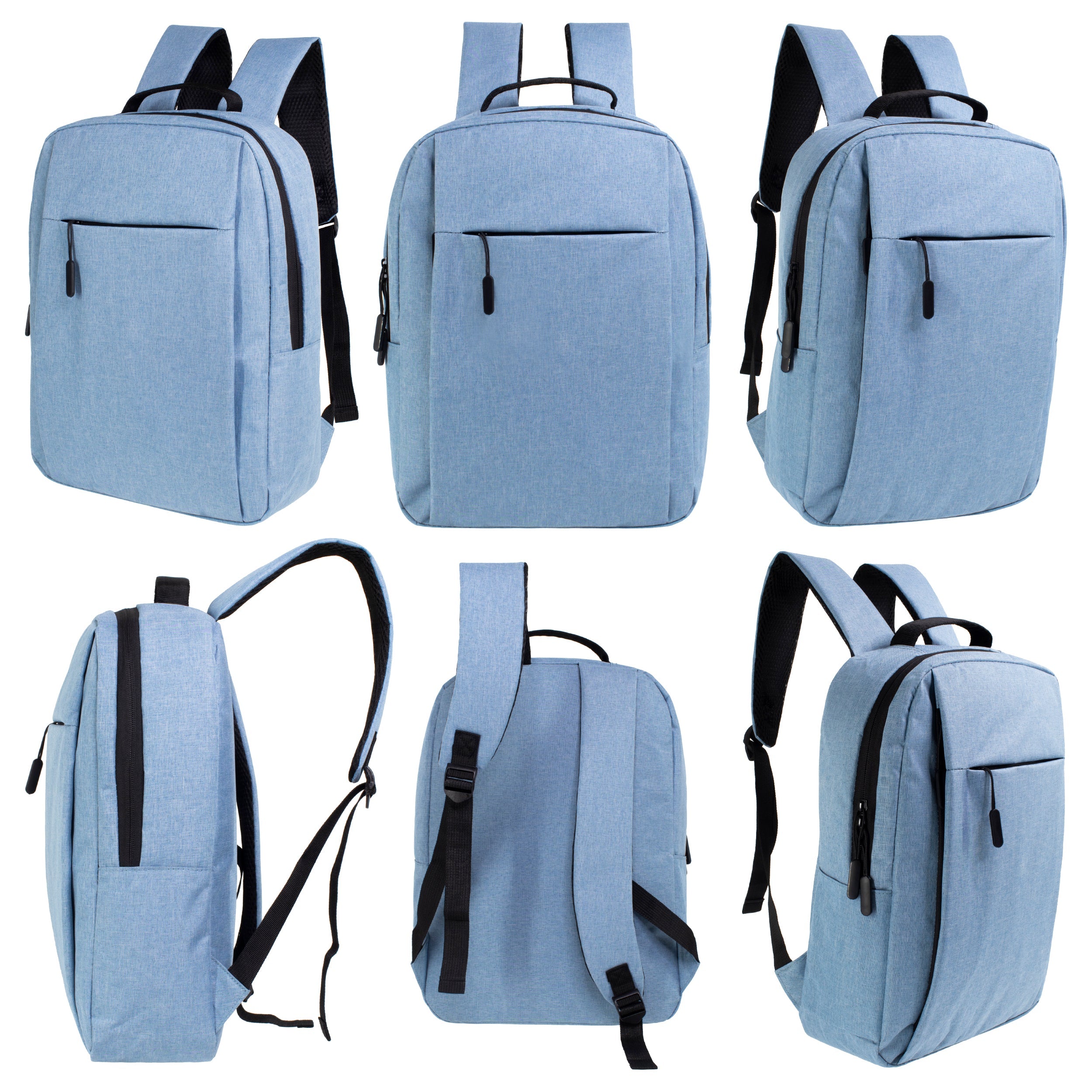 12 Wholesale Premium Laptop Backpacks & 12 Bulk School Supply Kits of Your Choice