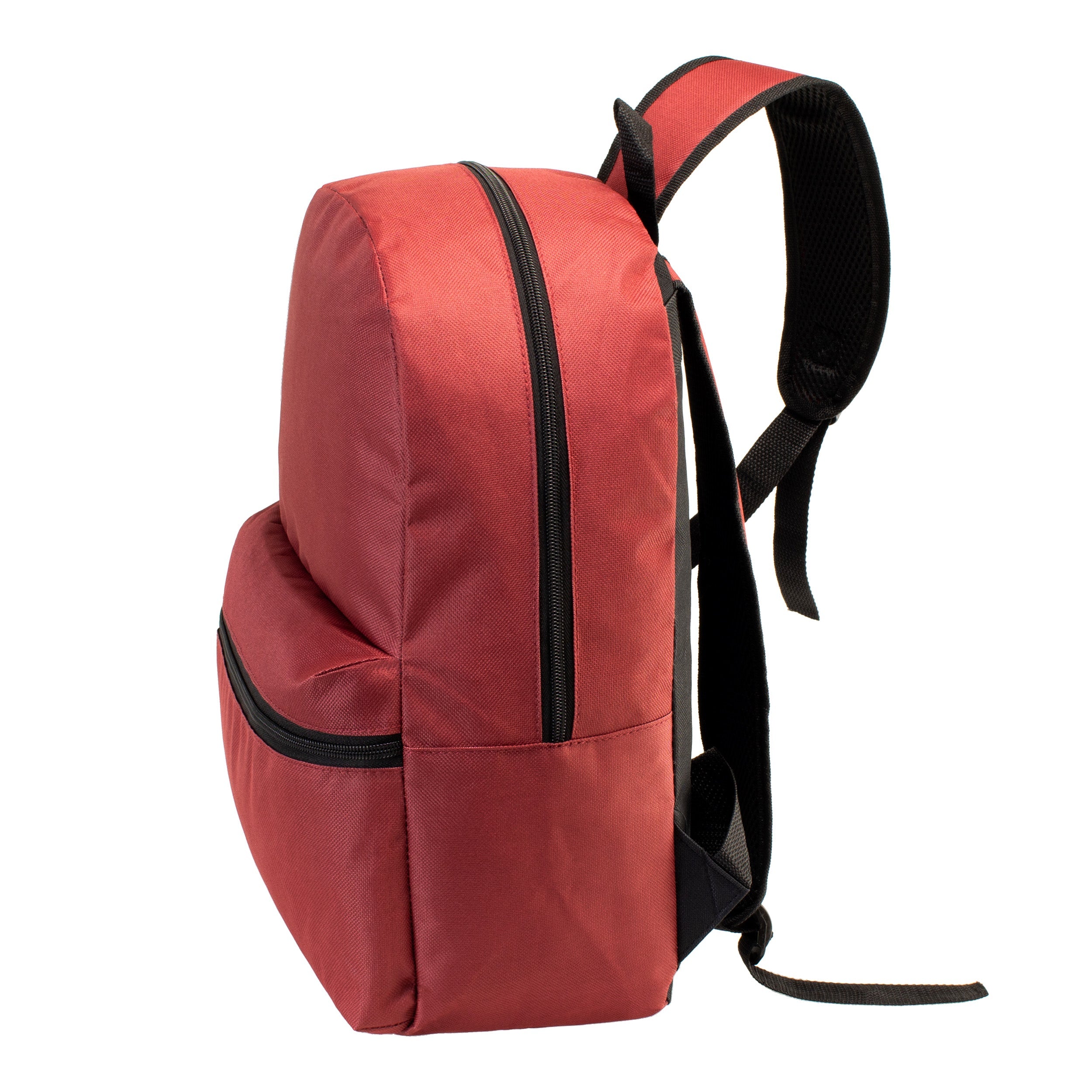 17" Kids Basic Wholesale Backpack in 12 Colors - Bulk Case of 20 Backpacks