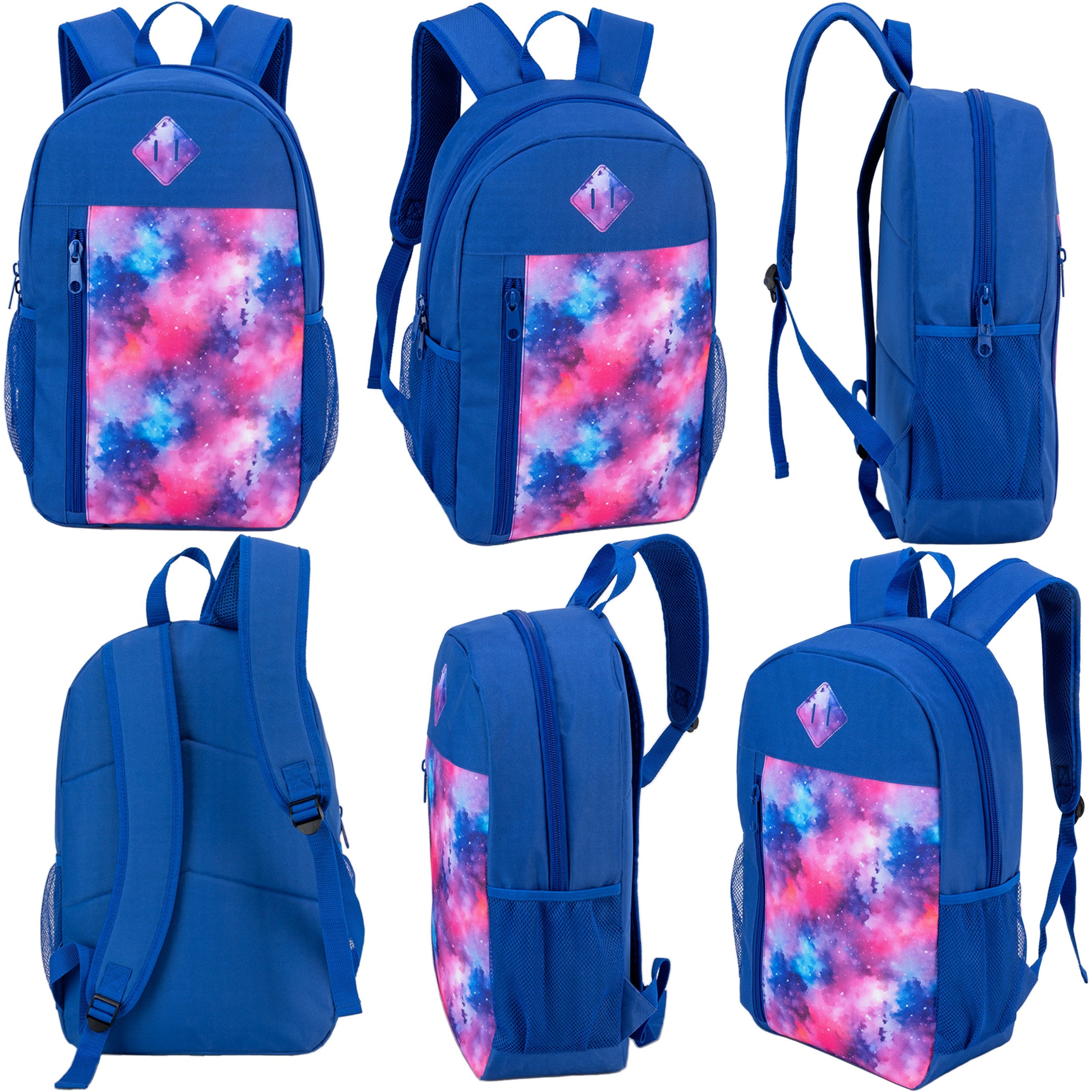12 Patterned 19" Backpacks & Your Choice of 12 Winter Item Sets - Wholesale Care Package: Homeless, Emergency, Charity