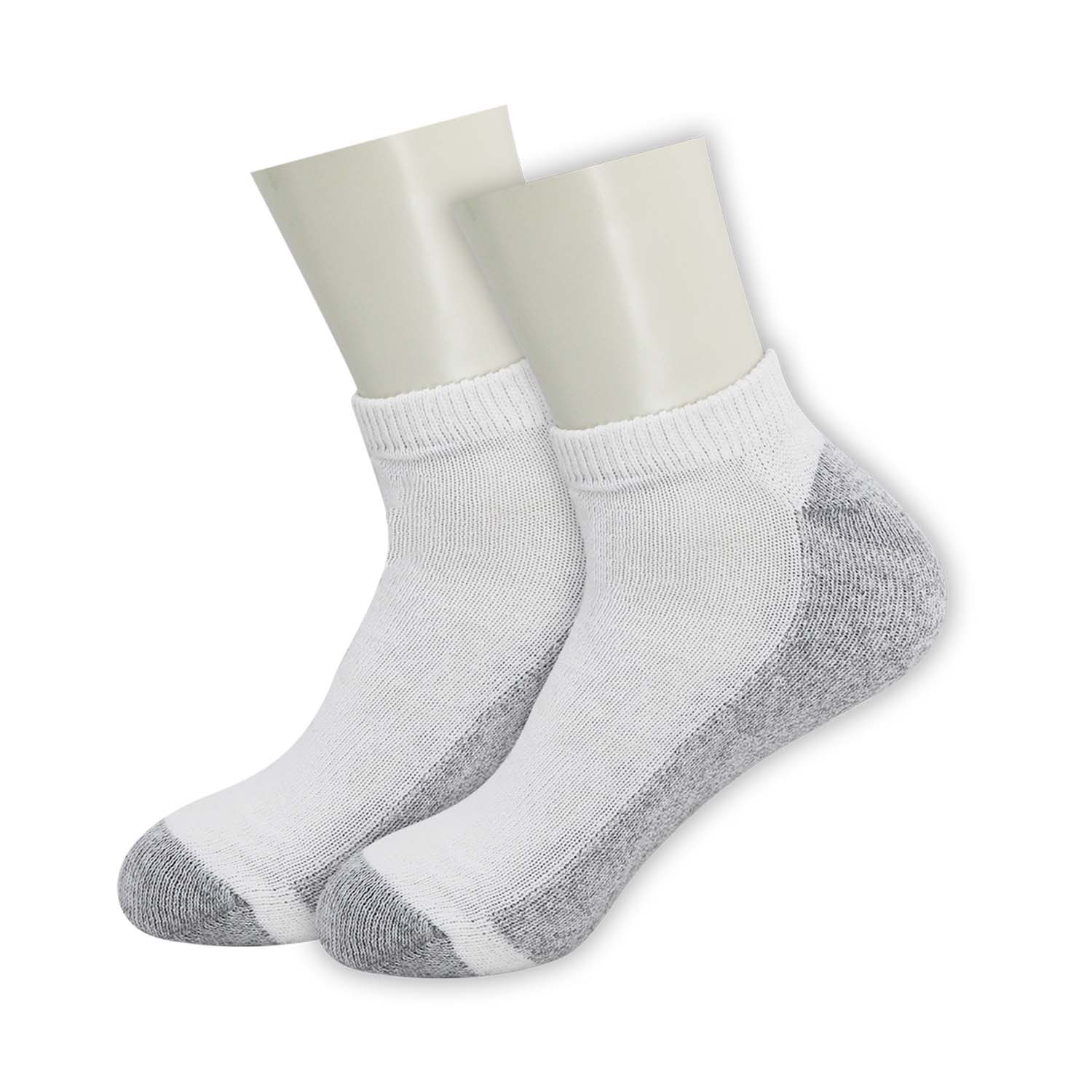 Men's Ankle Wholesale Socks, Size 10-13 in White - Bulk Case Of 96 Pairs