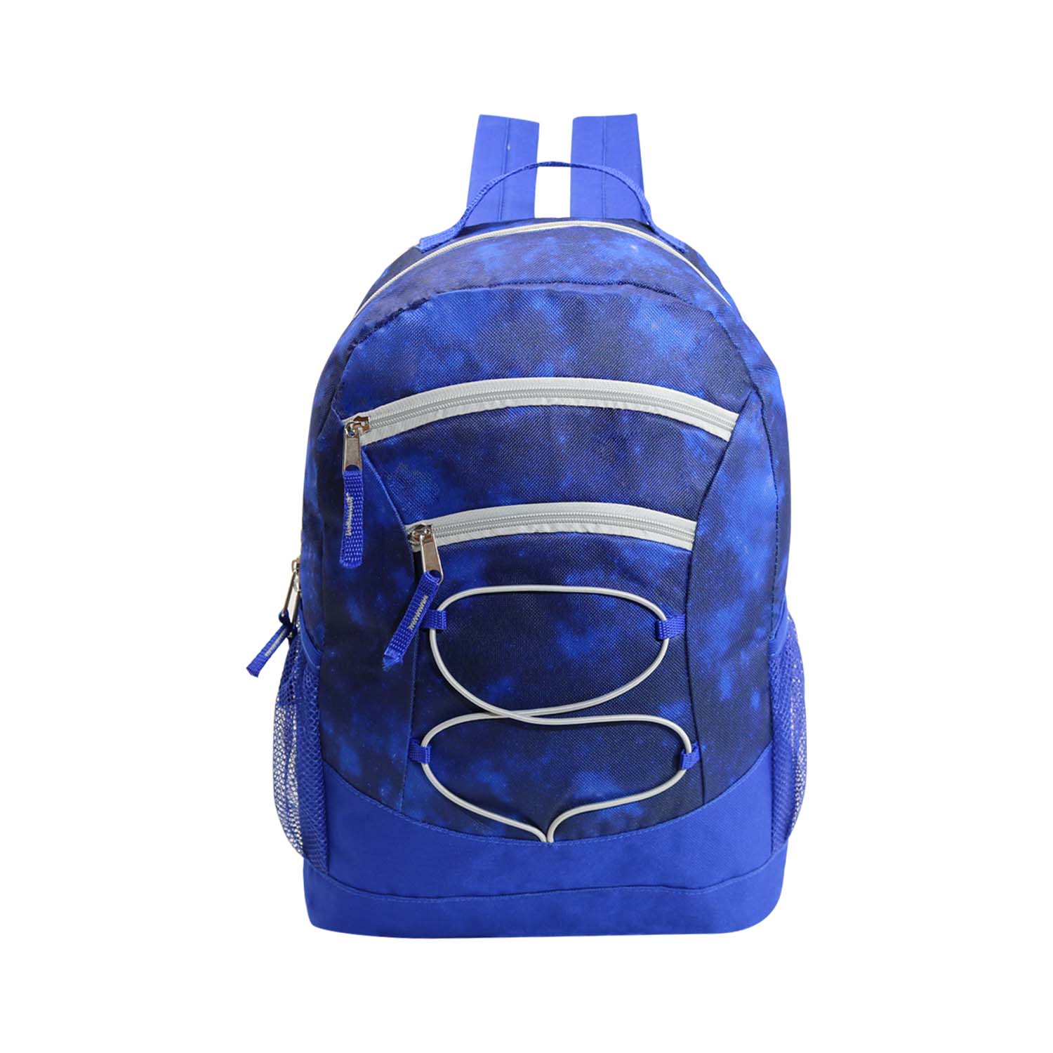 12 Multi-Color 17" Bungee Backpacks in Assorted Colors & 12 Bulk School Supply Kits of Your Choice