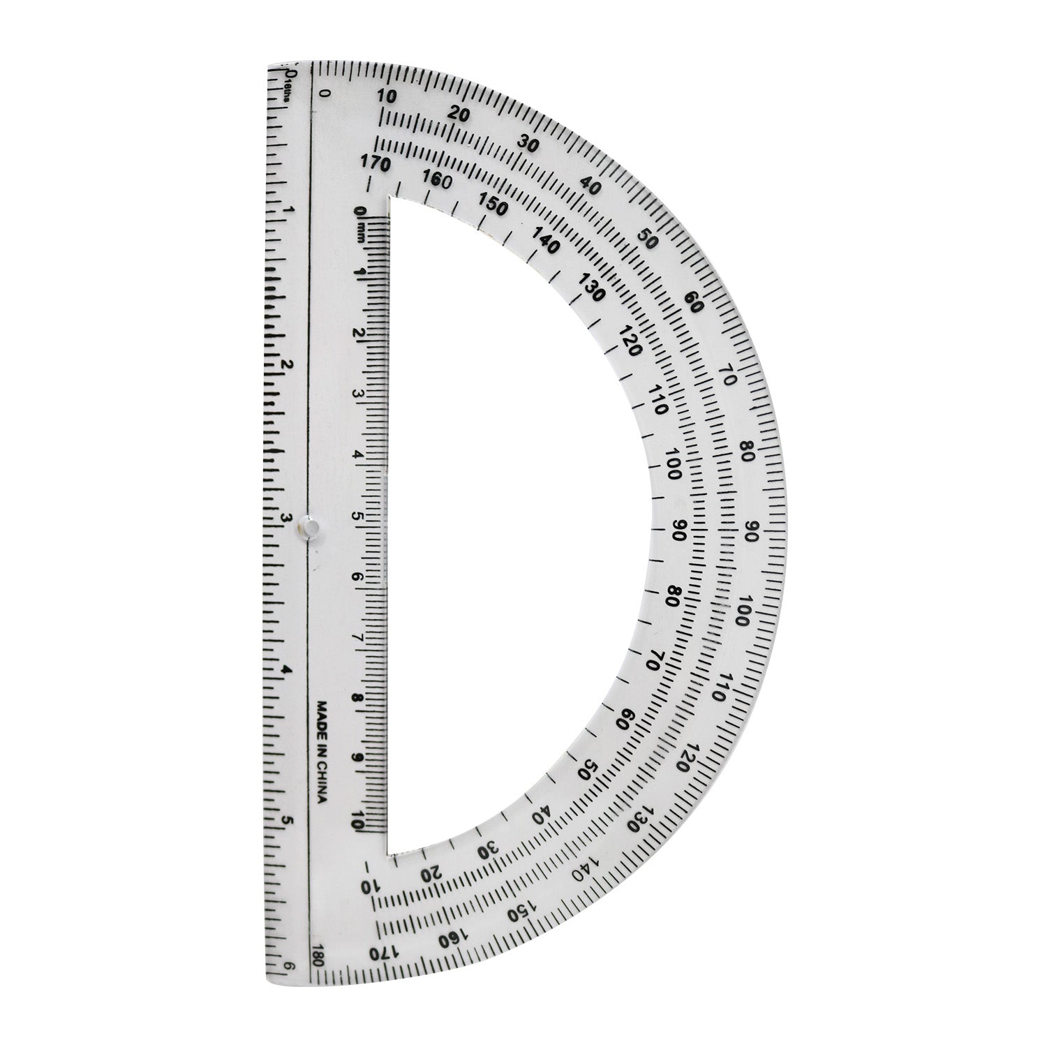 180 Degree Protractors - Bulk School Supplies Wholesale Case of 96 Protractors