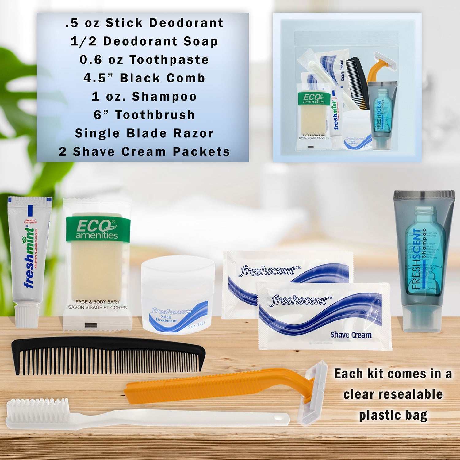 Bulk Case of 12 19" Backpacks and 12 Hygiene / Toiletries Kit - Wholesale Care Package - Disaster Relief Kit, Homeless, Charity